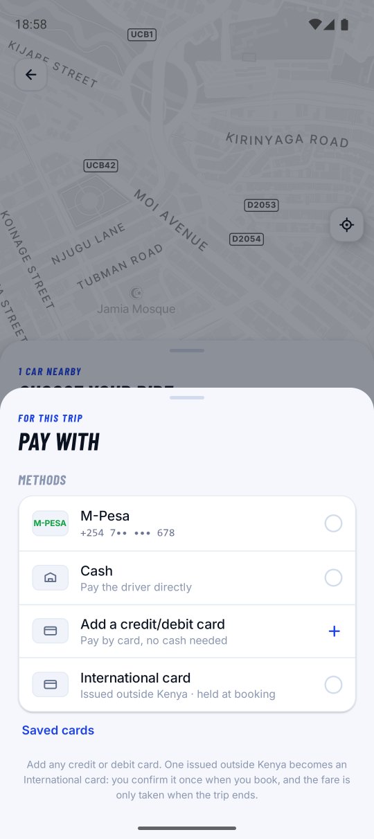 Pay with screen
