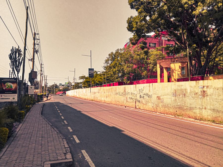 A busy road in Nairobi
